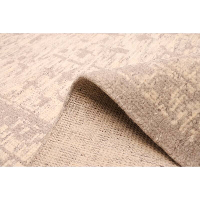 ECARPETGALLERY Hand-knotted Elysian Ivory Wool Rug - 9'0 x 11'9