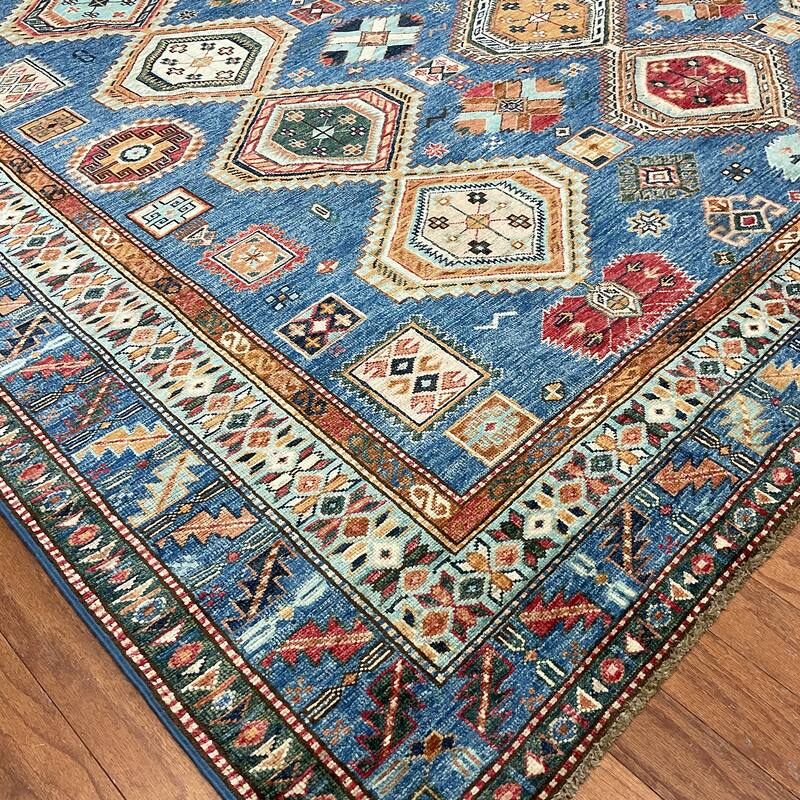 HERAT ORIENTAL Handmade Super Kazak Wool Rug - 8'2" x 10'3"