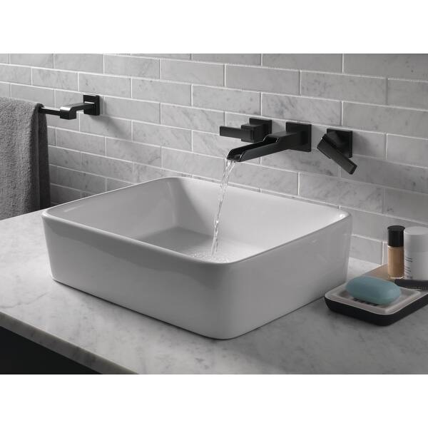 Shop Delta T3568lf Wl Ara 1 2 Gpm Wall Mounted Waterfall Bathroom