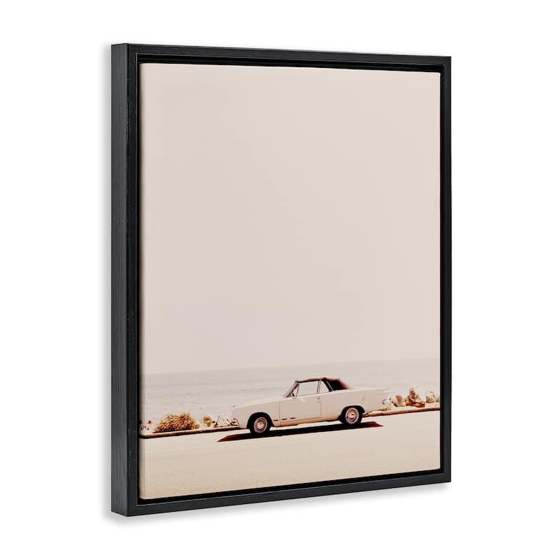 Stupell California Dreaming Antique Car Framed Floater Canvas Wall Art Design By Gemma Bardot