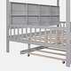 preview thumbnail 55 of 54, Wooden Twin Size House Bed with Trundle,Kids Bed with Shelf