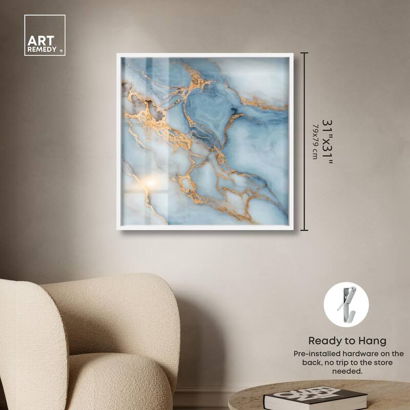 Azure Veins Shadowbox by Art Remedy