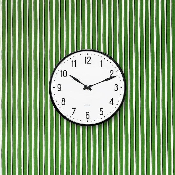 インテリア時計 ARNE JACOBSEN Station Wall Clock 290mm Arne Jacobsen Station Wall Clock - Bed Bath & Beyond - 40892447