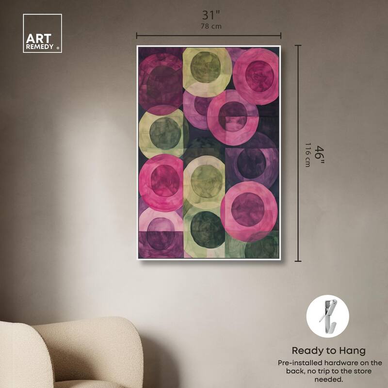 Orbital Pattern Canvas by Art Remedy