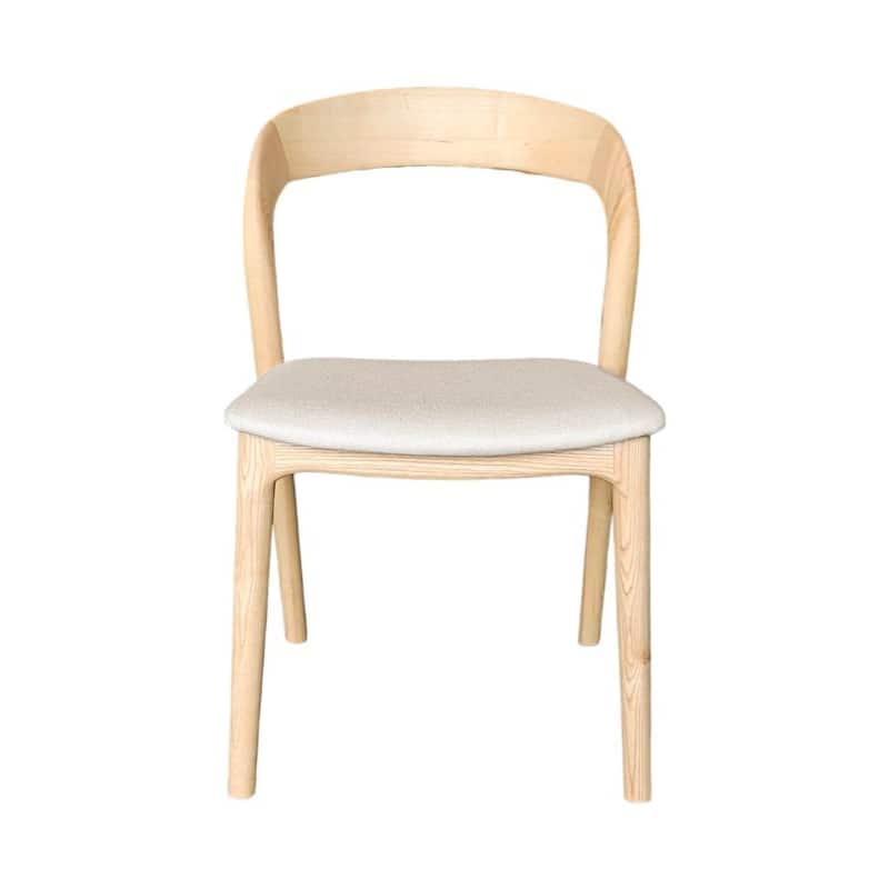 Java Ash Wood Upholstered Dining Chair (Set of 2)