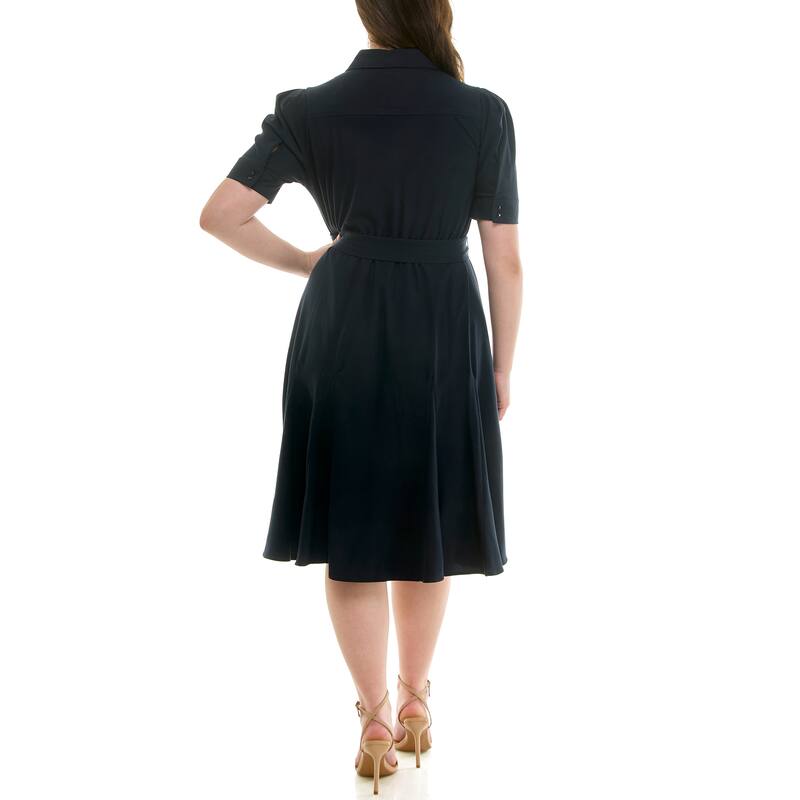 Nanette Lepore Collared Fit & Flare Dress