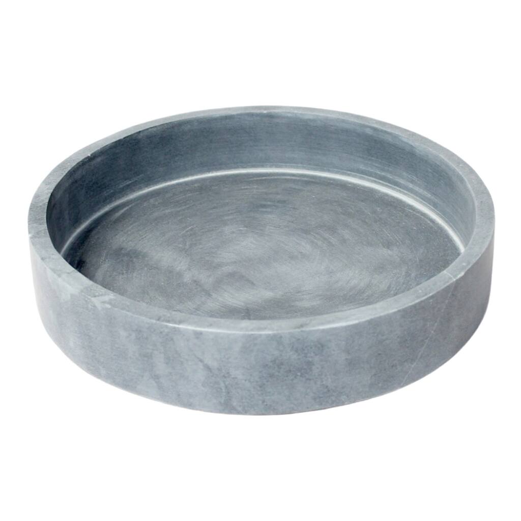 Med. Soapstone Round Tray 8"Dia