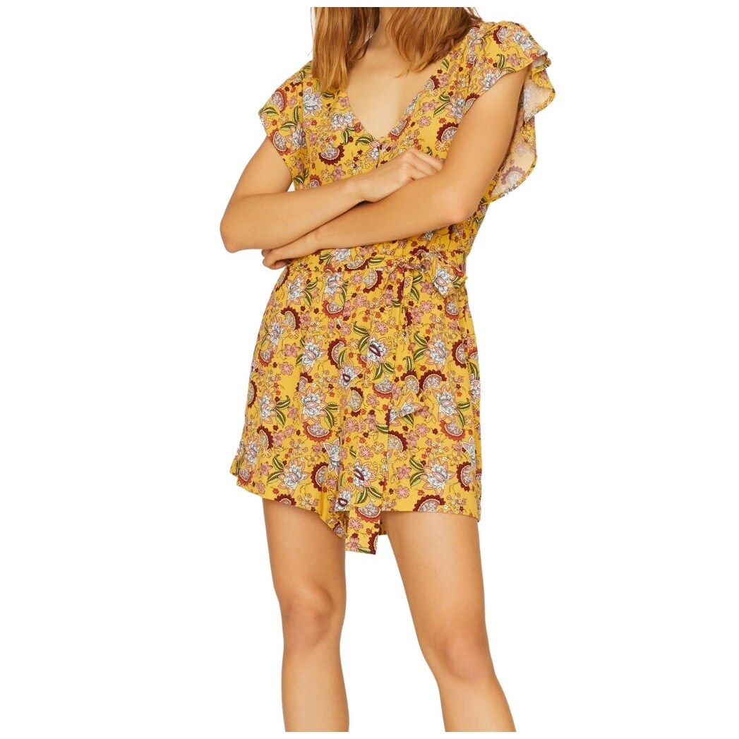 yellow dress romper