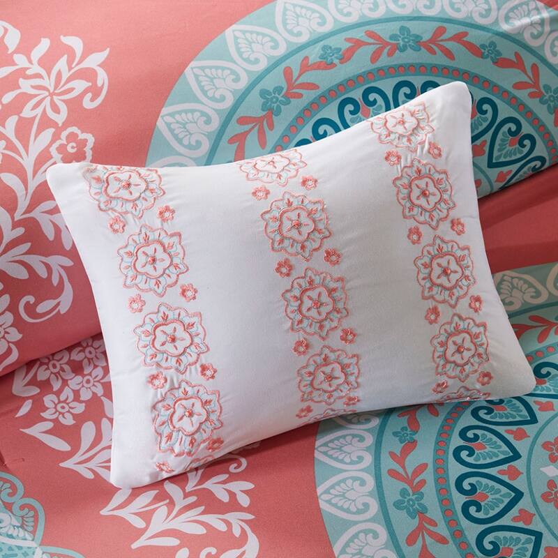Comforter Coral Cotton 9 Piece Bed Sheet Set
