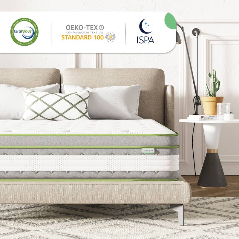 Novilla 12-inch Gel Memory Foam and Innerspring Hybrid Mattress