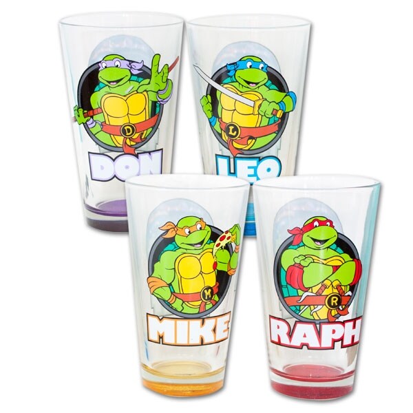 Shop Teenage Mutant Ninja Turtles Names Pint Glass Set Of 4