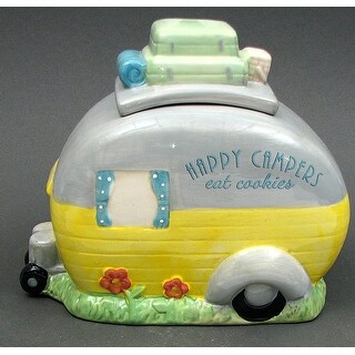 Shop Happy Campers Eat Cookies Cookie Jar On Sale Overstock