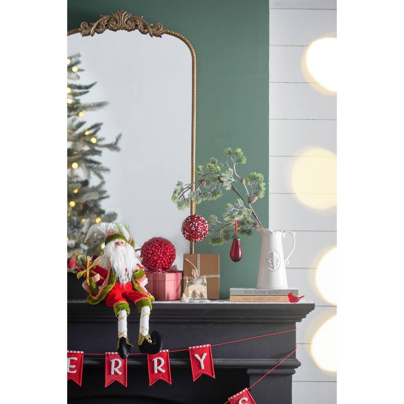 6.5x6.5" Red Berry Ball Ornament, Decorative Hanging Ball Christmas Tree Ornaments for Holiday , Set of 3