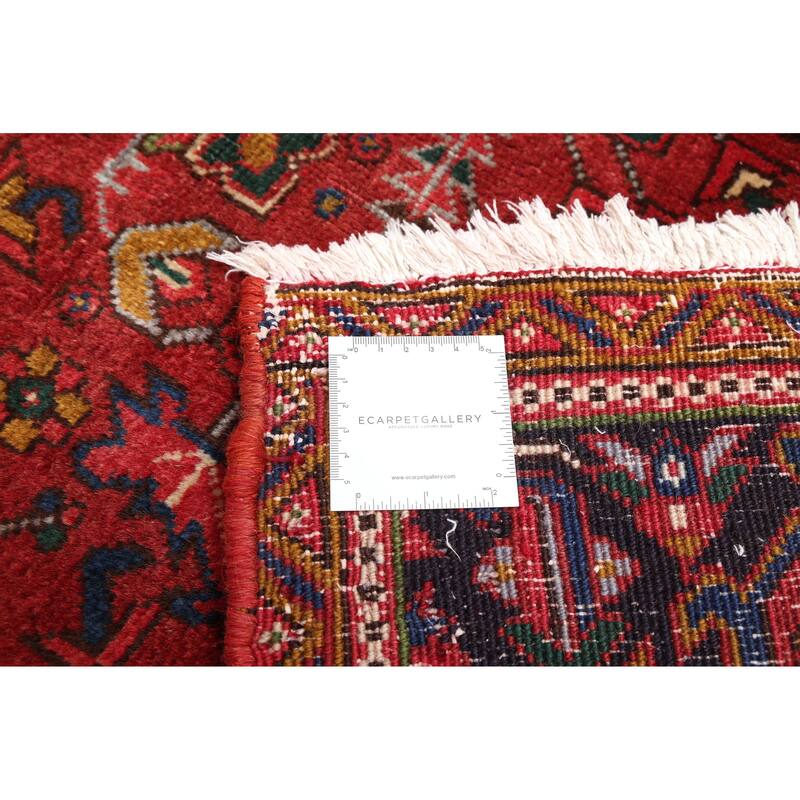 ECARPETGALLERY Hand-knotted Sarabi Dark Red Wool Rug - 6'5 x 9'8