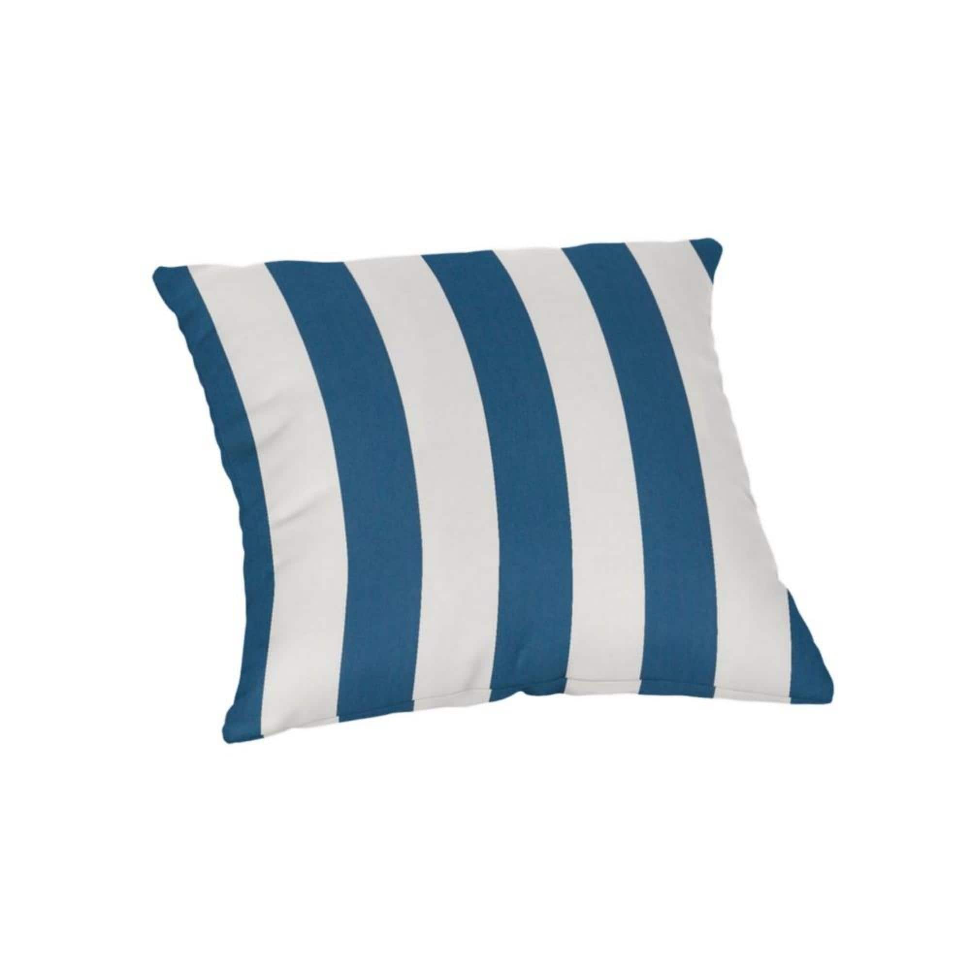 Sunbrella 16-inch Square Striped Outdoor Throw Pillow