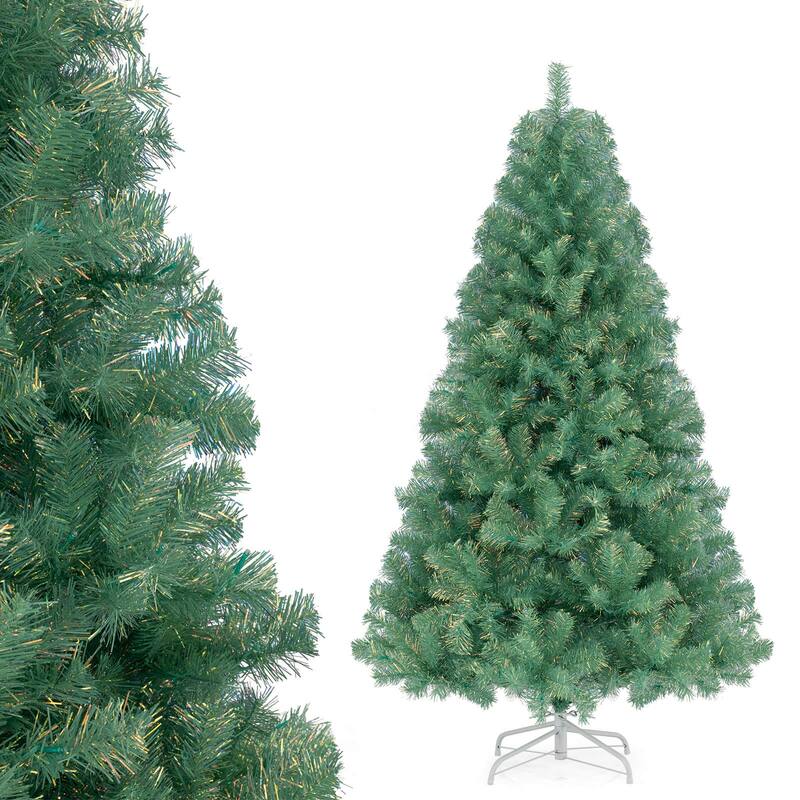 Costway 6.5 FT/7.5 FT Artificial Xmas Tree with 250/550 White LED - See Details