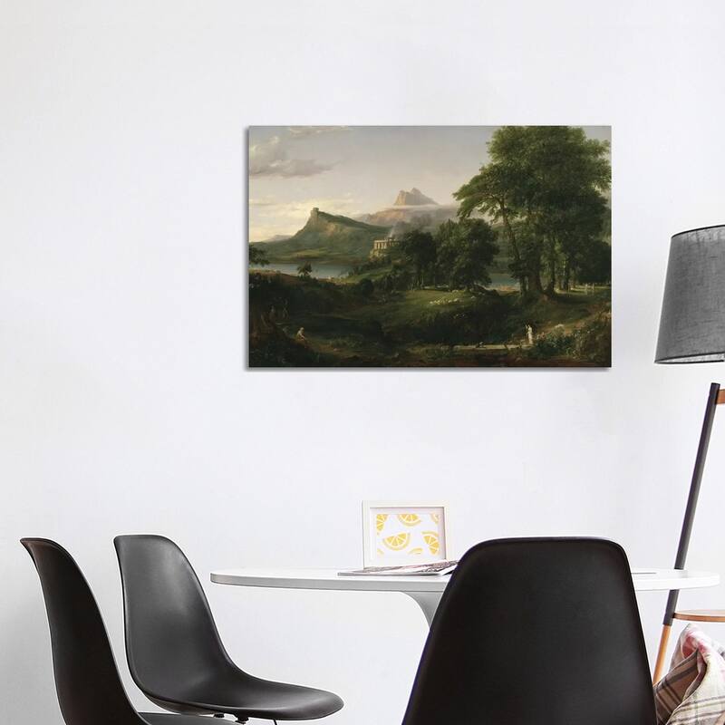 iCanvas "The Course of Empire - The Arcadian or Pastoral State, c.1836" by Thomas Cole Canvas Print - 26x40x1.5