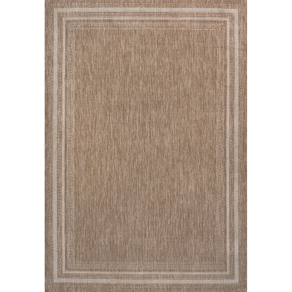 JONATHAN Y Athena Traditional Casual Pinstripe Border Indoor/Outdoor Area Rug