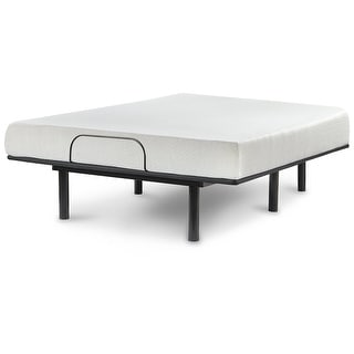 Signature Design by Ashley Chime 8 Inch Memory Foam Black/White 2-Piece Mattress Package