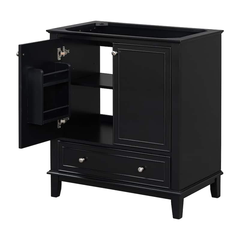 GDFStudio - Avalon 30-Inch Bathroom Vanity Base Cabinet, Multi-functional Cabinet, Solid Wood & MDF Board, Painted Finish