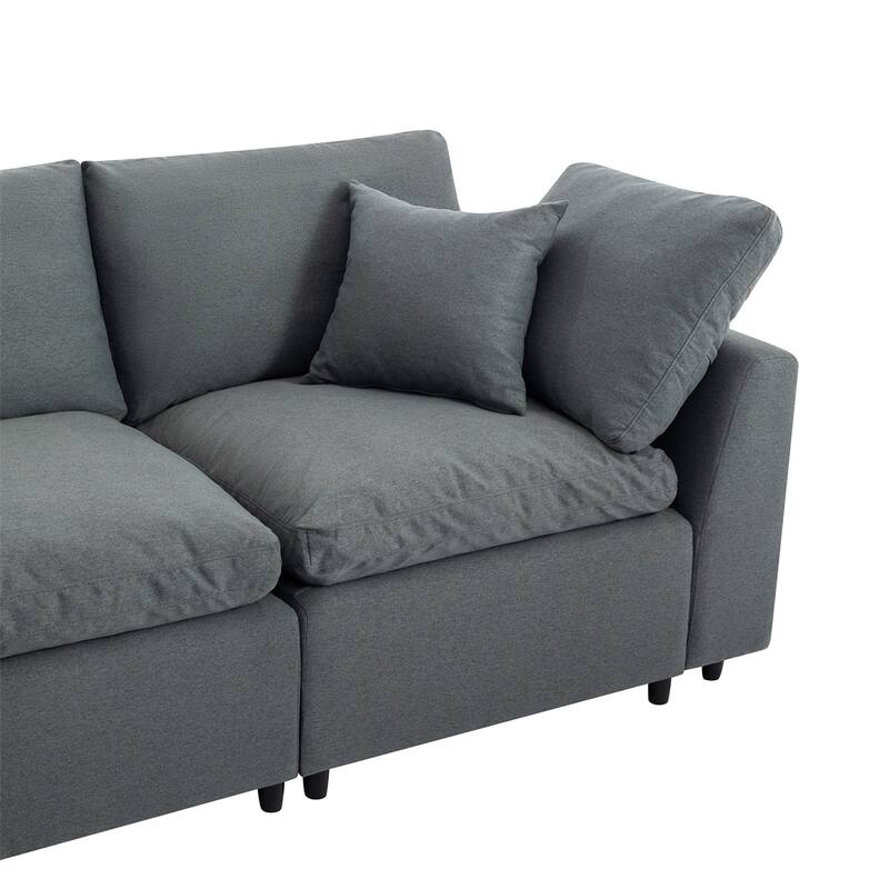 Convertible Sectional Sofa, L Shaped Couch with Reversible Chaise