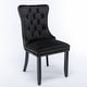 preview thumbnail 10 of 12, Dining Chairs Set of 2 with Nailhead Trim-Collection Velvet Upholstered