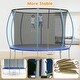 preview thumbnail 11 of 15, 10FT Trampoline for Kids and Adults with Safety Enclosure & Ladder - Ideal for Outdoor Backyard Fun
