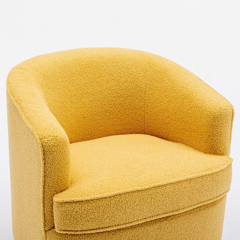 SEYNAR Modern Boucle Upholstered 360 Degree Swivel Accent Club Chair Set of 2