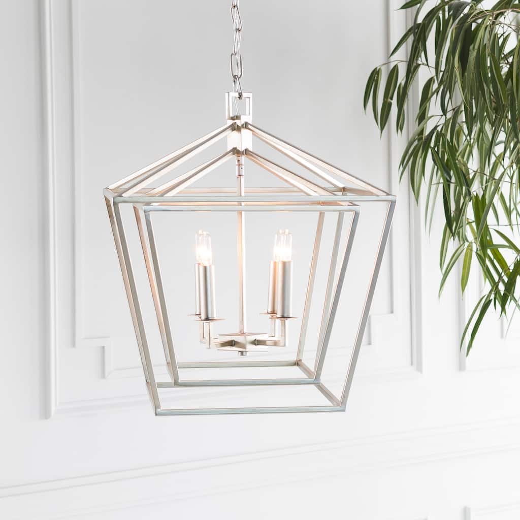 Prosperus Updated Traditional Silver 21" Lantern Lighting Fixture