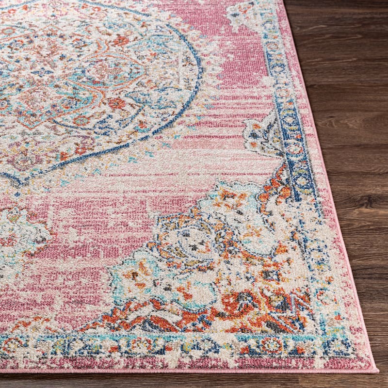 Gabbie Distressed Medallion Area Rug