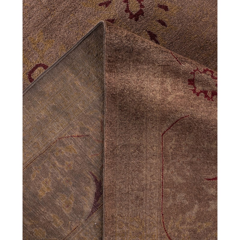 Overdyed One-of-a-Kind Hand-Knotted Area Rug - Brown - 11' 10" x 18' 5"