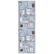 preview thumbnail 8 of 11, SAFAVIEH Santa Monica Kids Secundina Kids Rug 2'6" x 8' Runner - Light Grey/Grey