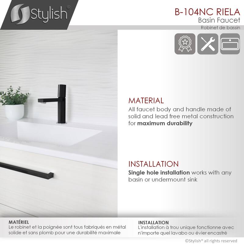 STYLISH Single-Handle Vessel Bathroom-Faucet B-104