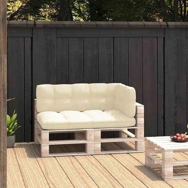 VidaXL Pallet Cushions Pcs Cream Fabric X X Bed Bath 43 OFF