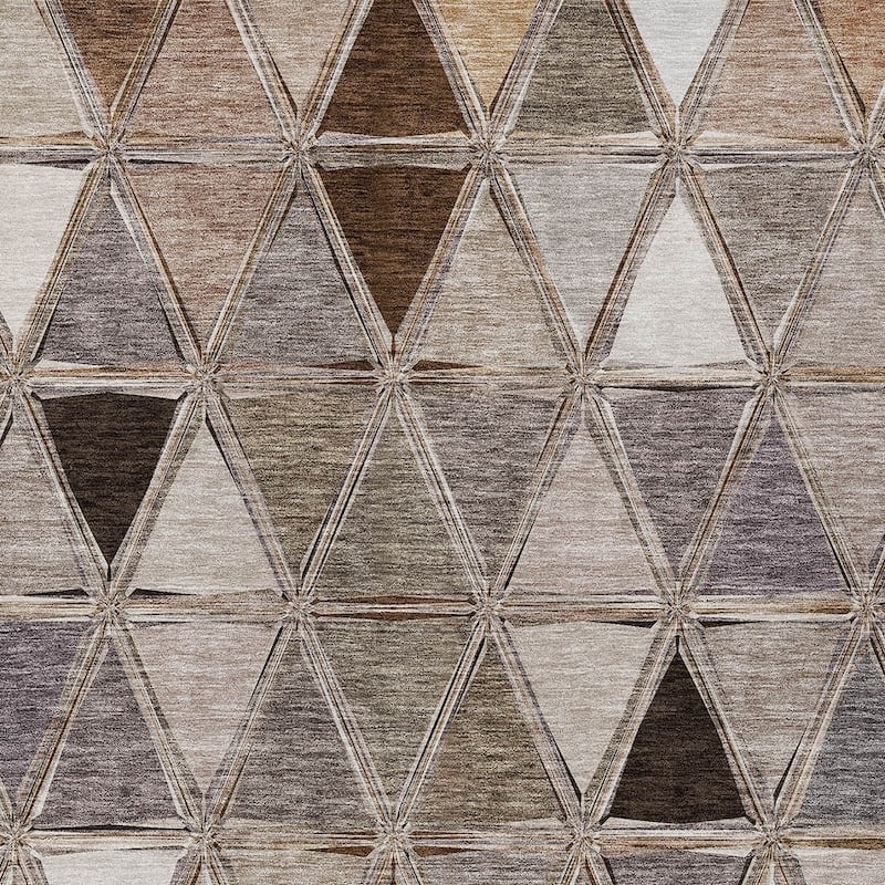 HomeRoots Geometric Transitional Rectangle Outdoor Rug