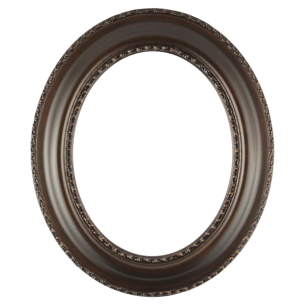 Somerset Framed Oval Mirror in Rubbed Bronze - Antique Bronze