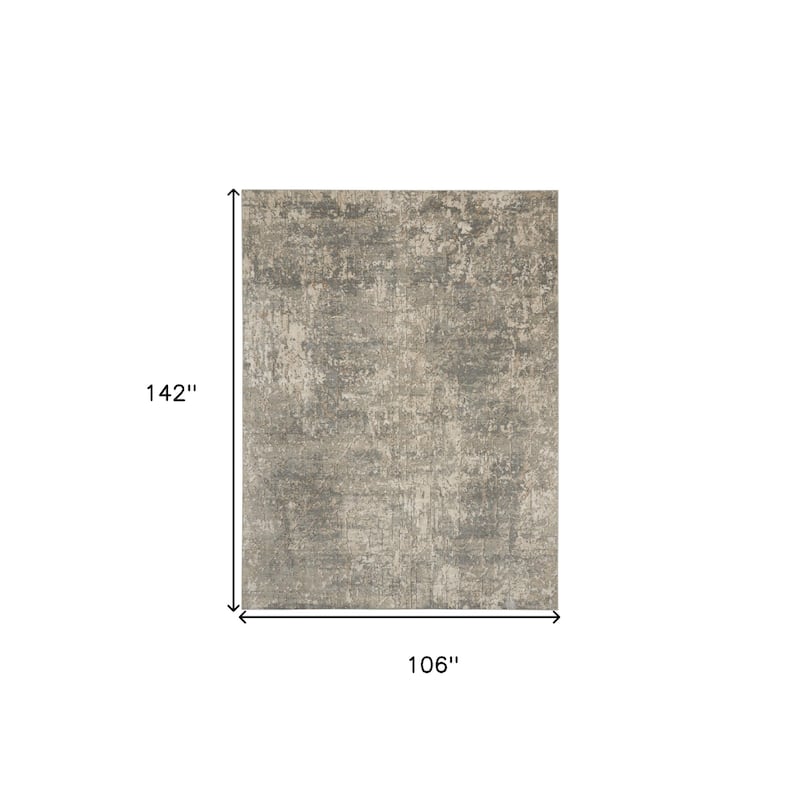Power Loomed Abstract Modern Durable Area Rug - 142' X '106' X '0.32
