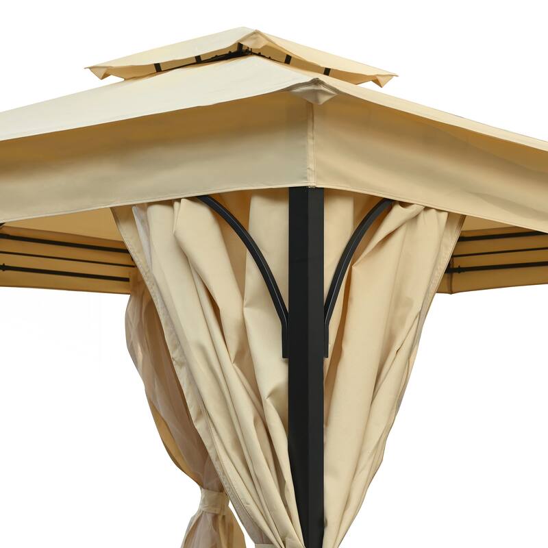 10x12 Outdoor Gazebo Tent with Double Roofs