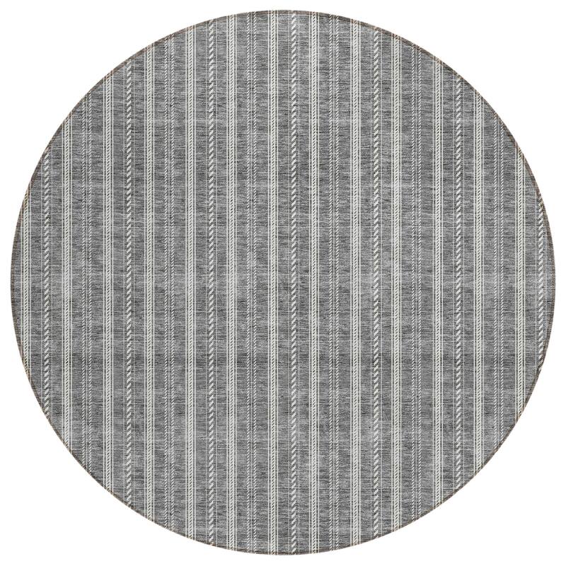 Machine Washable Indoor/ Outdoor Chantille Stripe Twist Rug