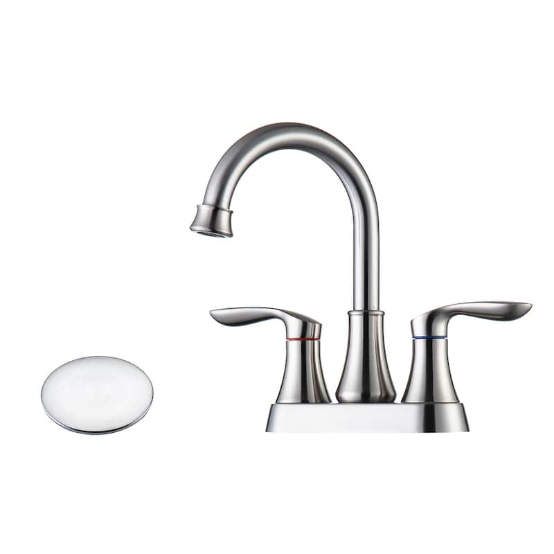 Double Handle three Hole Bathroom Faucet