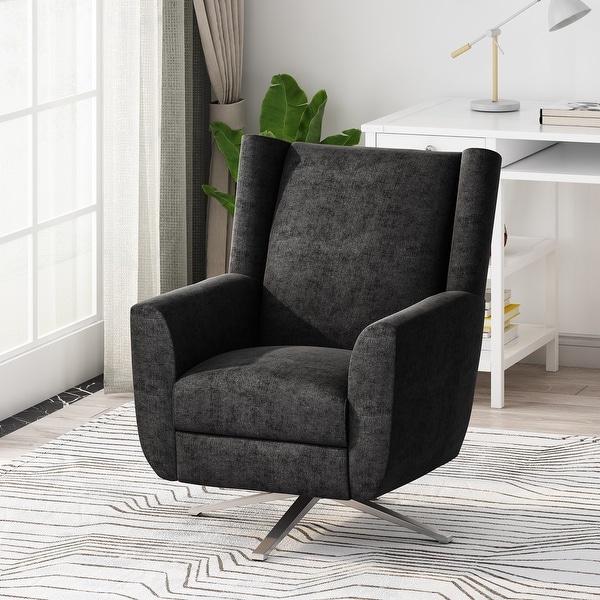 Woodmere Fabric Swivel Chair by Christopher Knight Home 29.50 W x 34.75 D x 39.00 H On Sale Bed Bath Beyond 31483032
