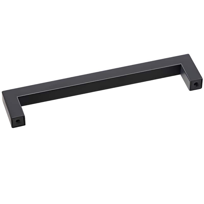 Matte Black Stainless Steel Cabinet Handles 30Pcs, No-Drill Fit - 6.69 x 0.47 x 1.38 inches