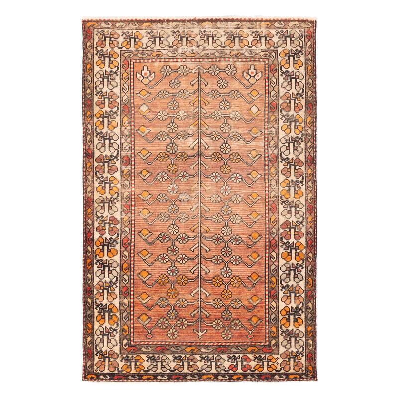 ECARPETGALLERY Hand-knotted Andelz Copper Wool Rug - 4'4 x 6'8