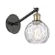 Option Clear Water Glass / Black Antique Brass