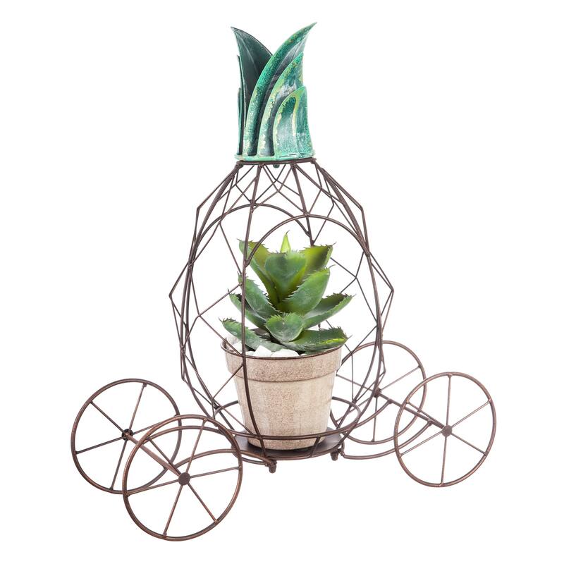 Metal Pineapple Planter