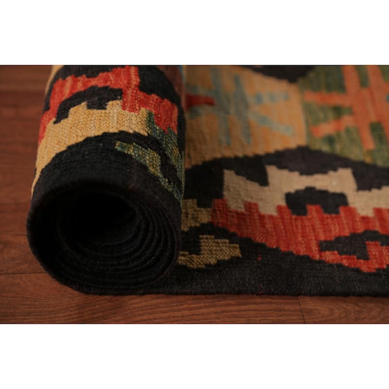 Kilim Oriental Large Area Rug Flatweave Wool Carpet - 10'3" x 16'2"
