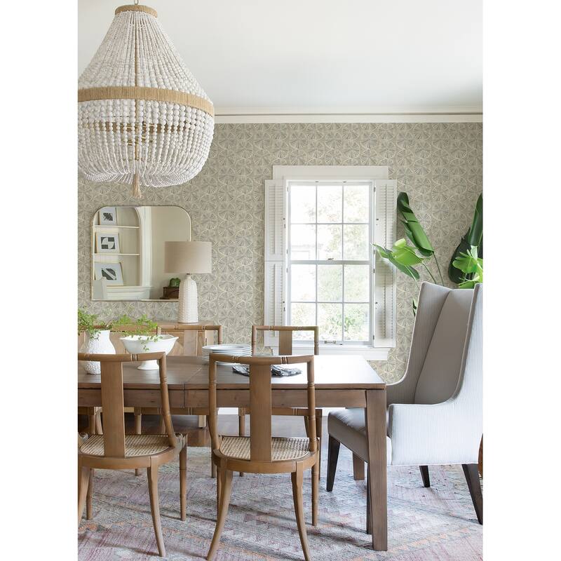 Chesapeake Sea Biscuit Grey Sand Dollar Wallpaper