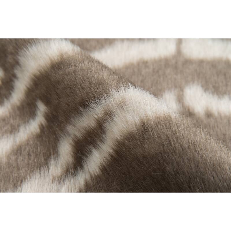 Erin Gates by Momeni Acadia Animal Print Faux Hide Area Rug