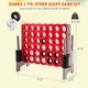 preview thumbnail 3 of 8, Gymax Jumbo 4-to-Score Game Set Giant 4 in A Row Kids Adults w/ 42
