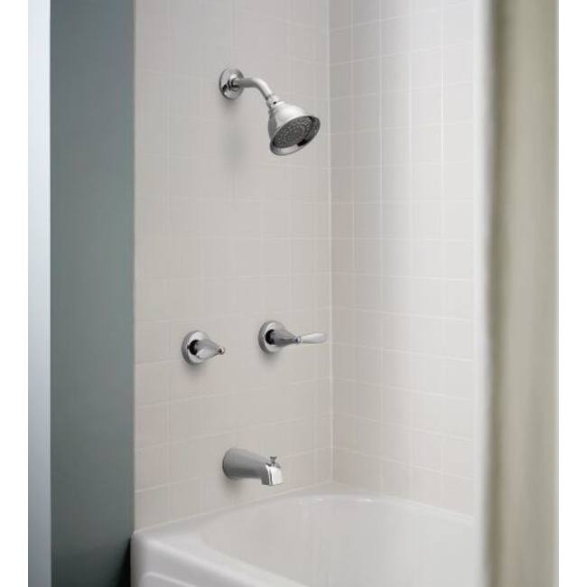 Moen 82602 Adler Double Handle Traditional Tub and Shower Trim Package
